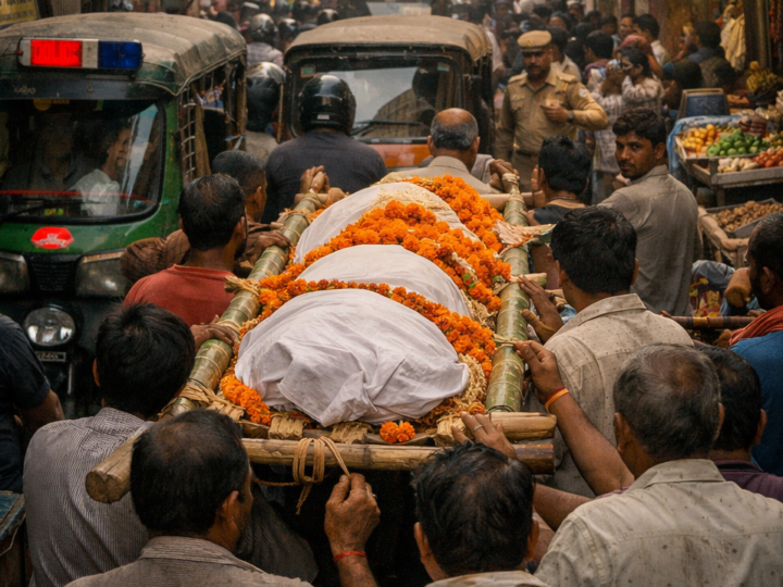 अजूबाः बनारस के मणिकर्णिका जाने वाली संकरी गलियों में अब अर्थियां मांगती हैं रास्ता, भीड़ में कुचल रहीं संवेदनाएं…!