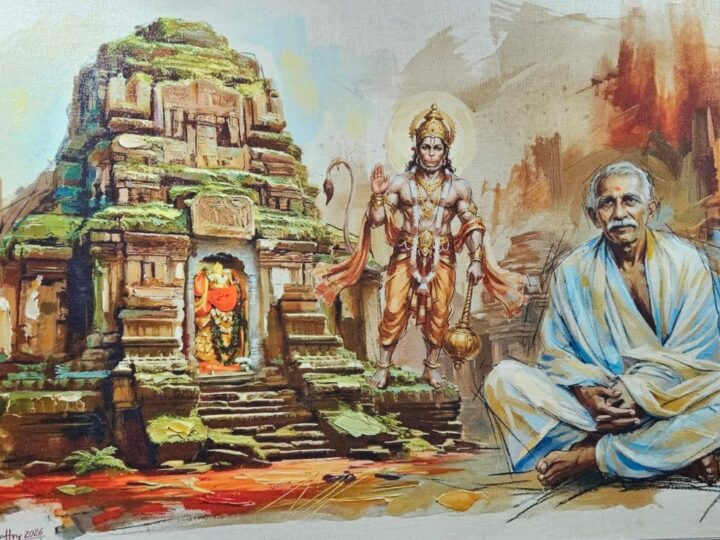 रूह-ए-बनारस की जीवंत तस्वीर : मनीष खत्री की कूंची में संकट मोचन मंदिर, स्मृति और श्रद्धा