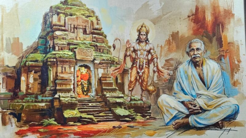 रूह-ए-बनारस की जीवंत तस्वीर : मनीष खत्री की कूंची में संकट मोचन मंदिर, स्मृति और श्रद्धा